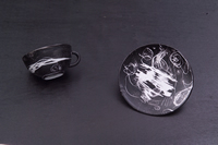 nera - tazza da caffe e piattino